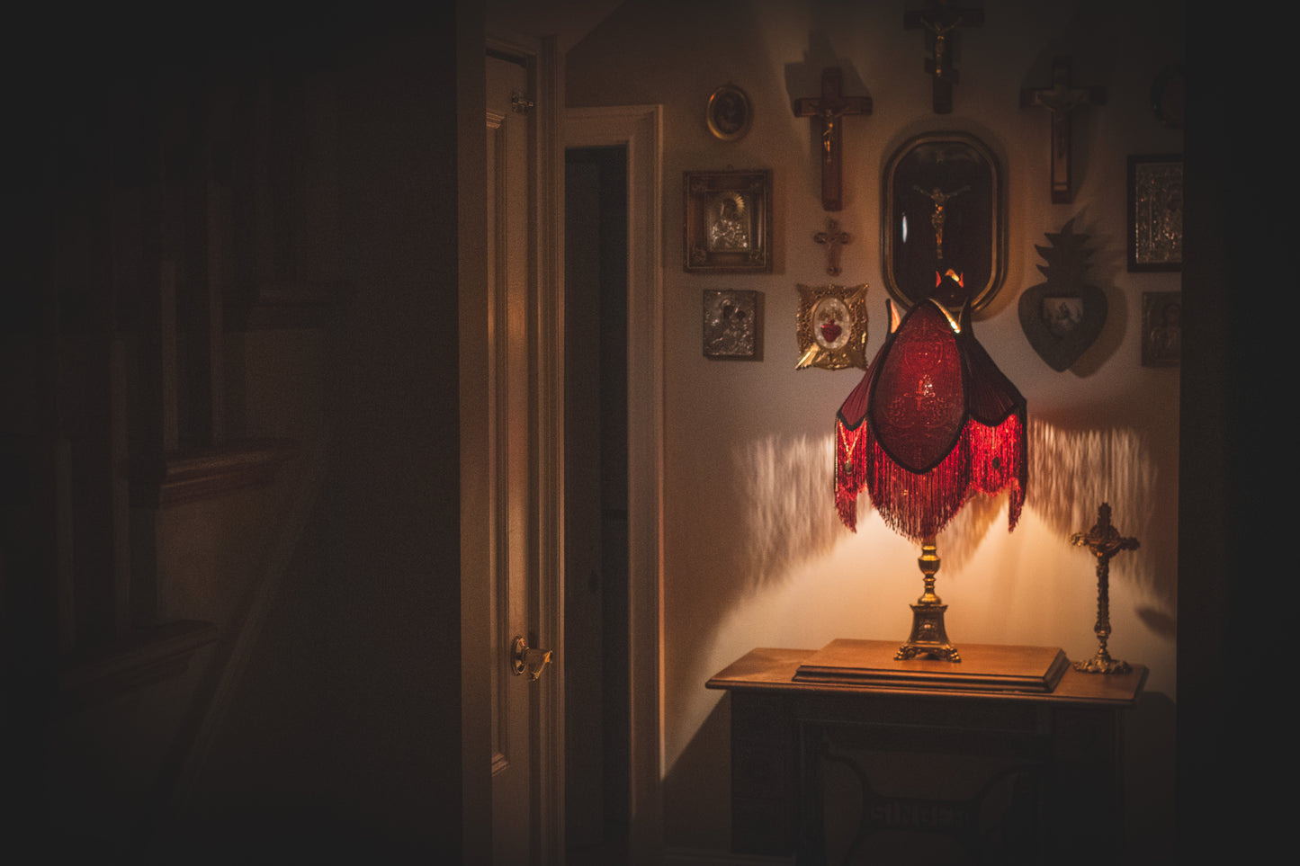 One-of-a-kind Iconography Victorian Lampshade