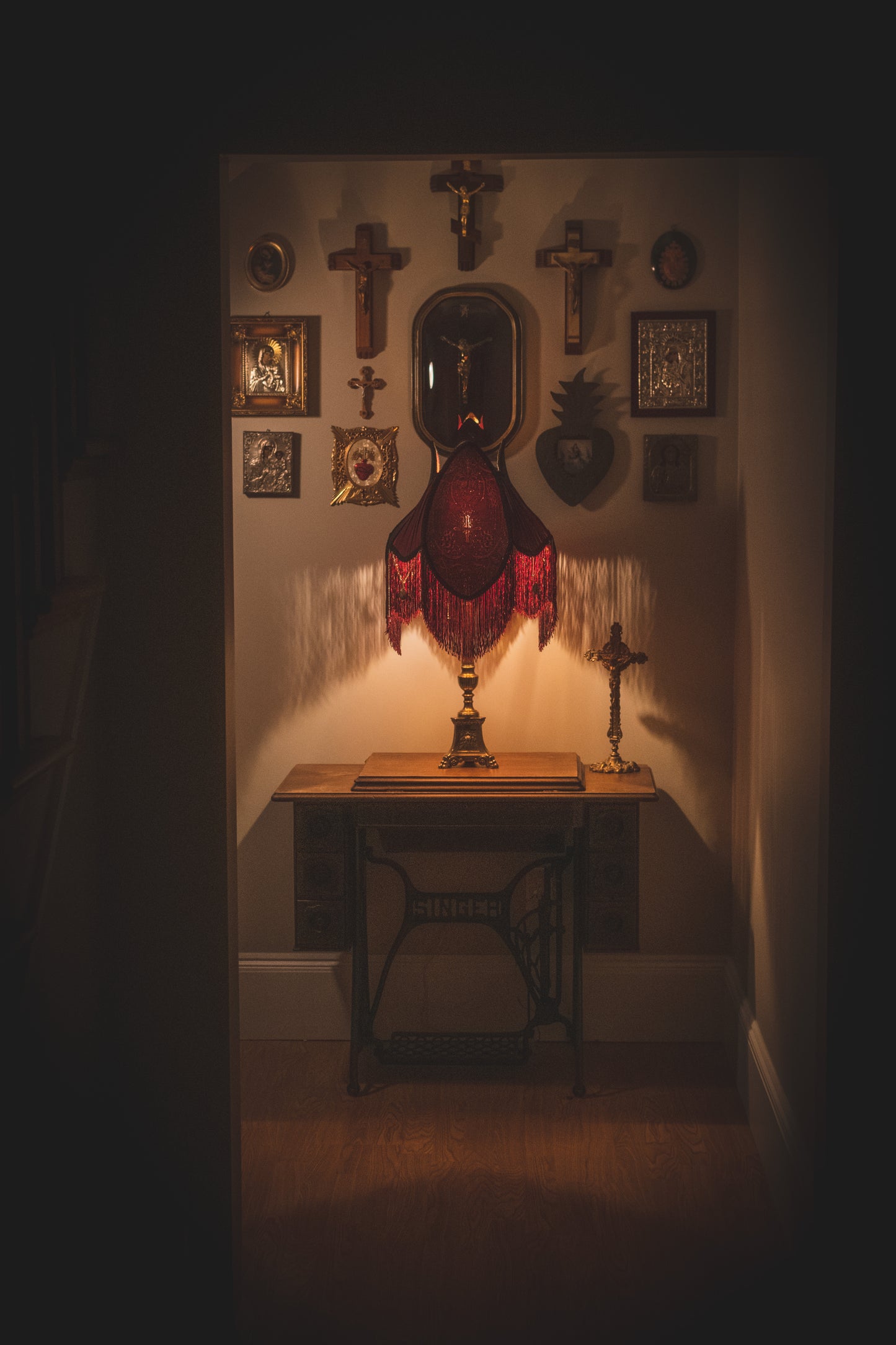 One-of-a-kind Iconography Victorian Lampshade