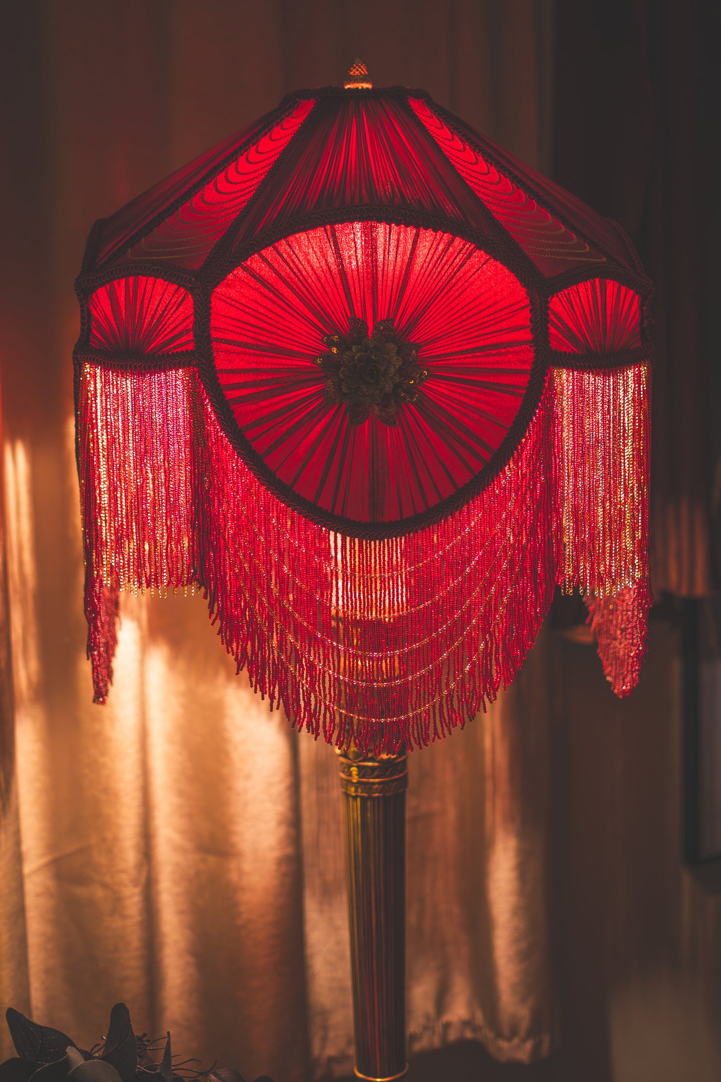 One-of-a-kind Large Victorian Lampshade