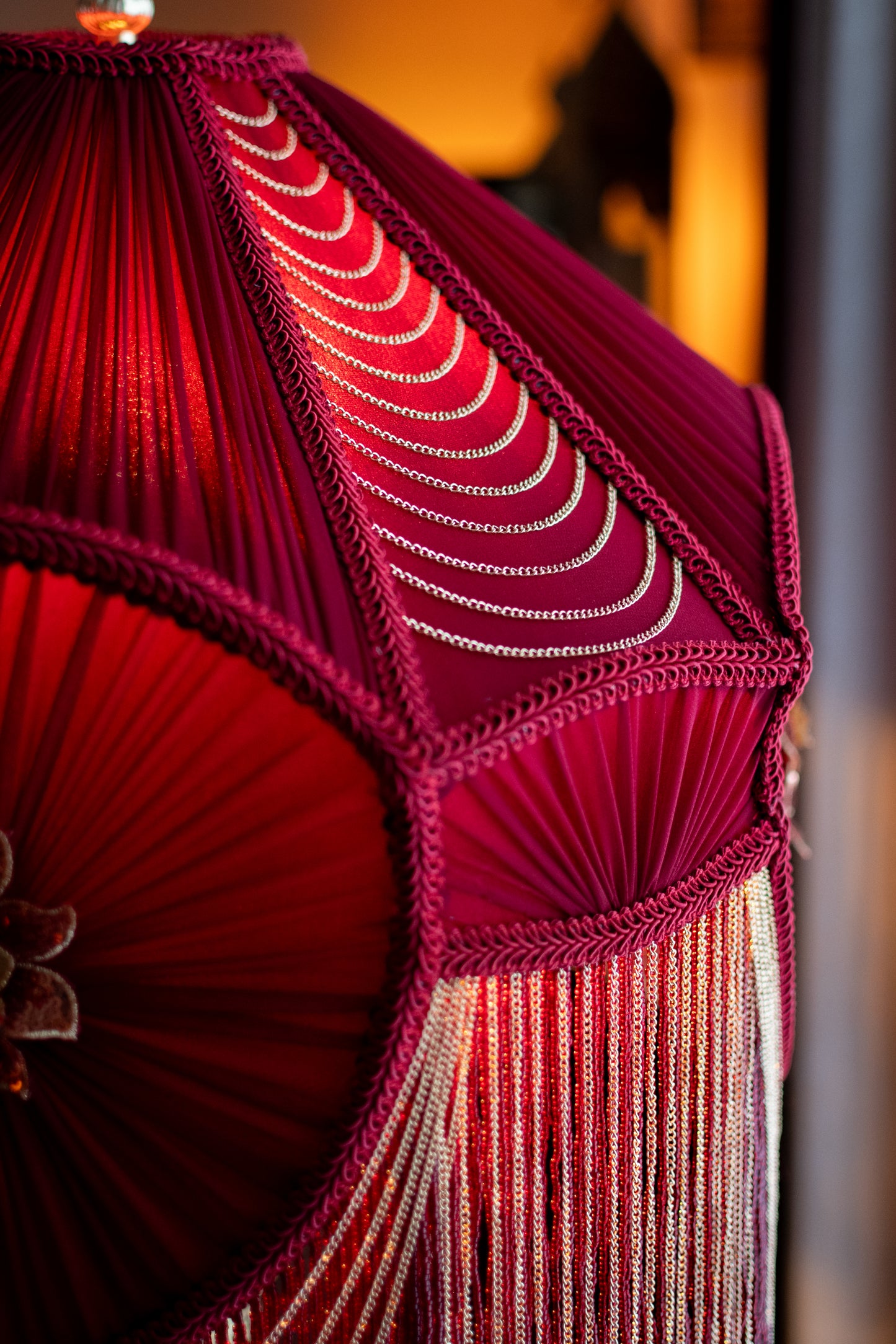 One-of-a-kind Large Victorian Lampshade
