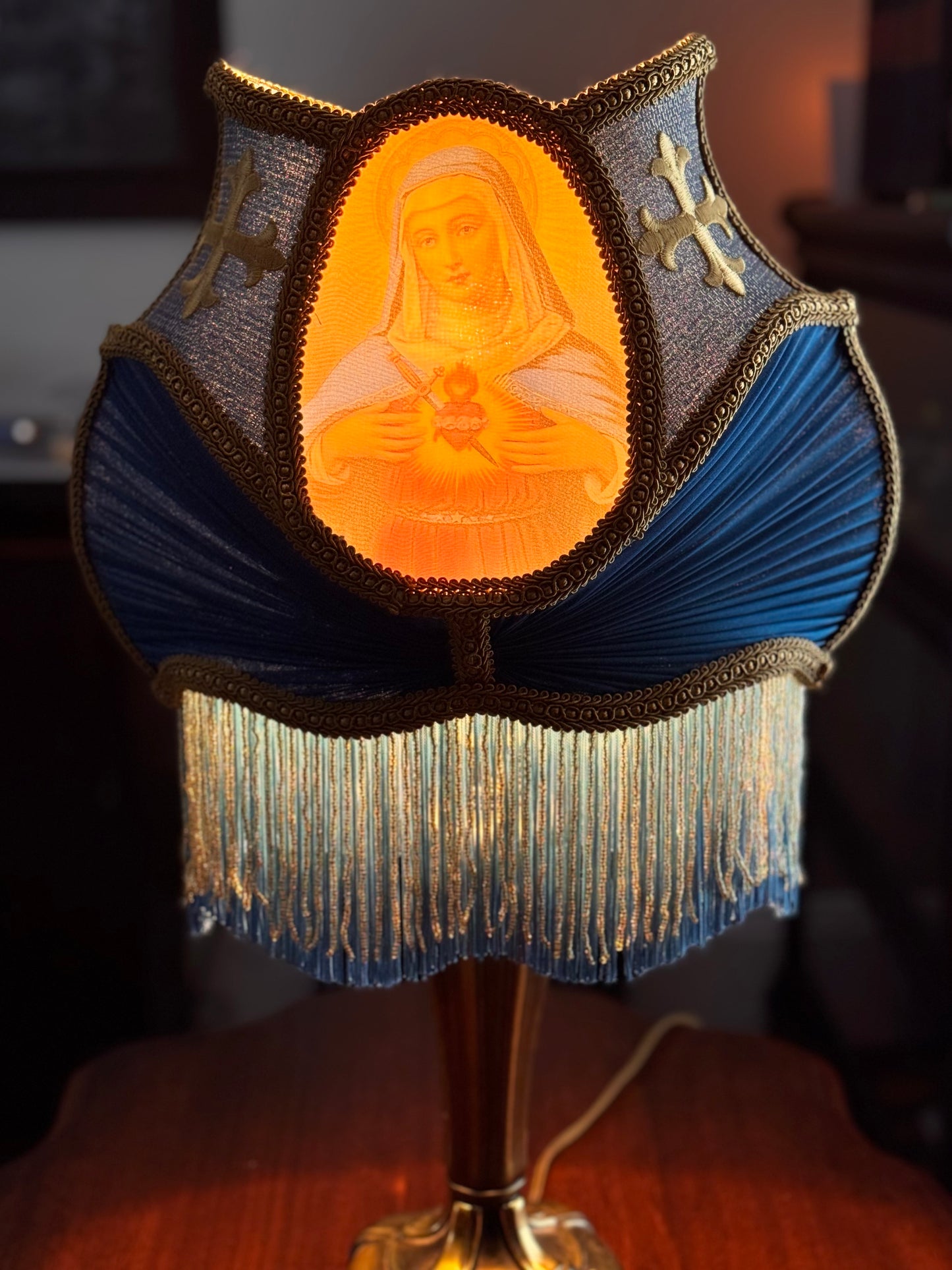 Holy Mother Cameo Lampshade
