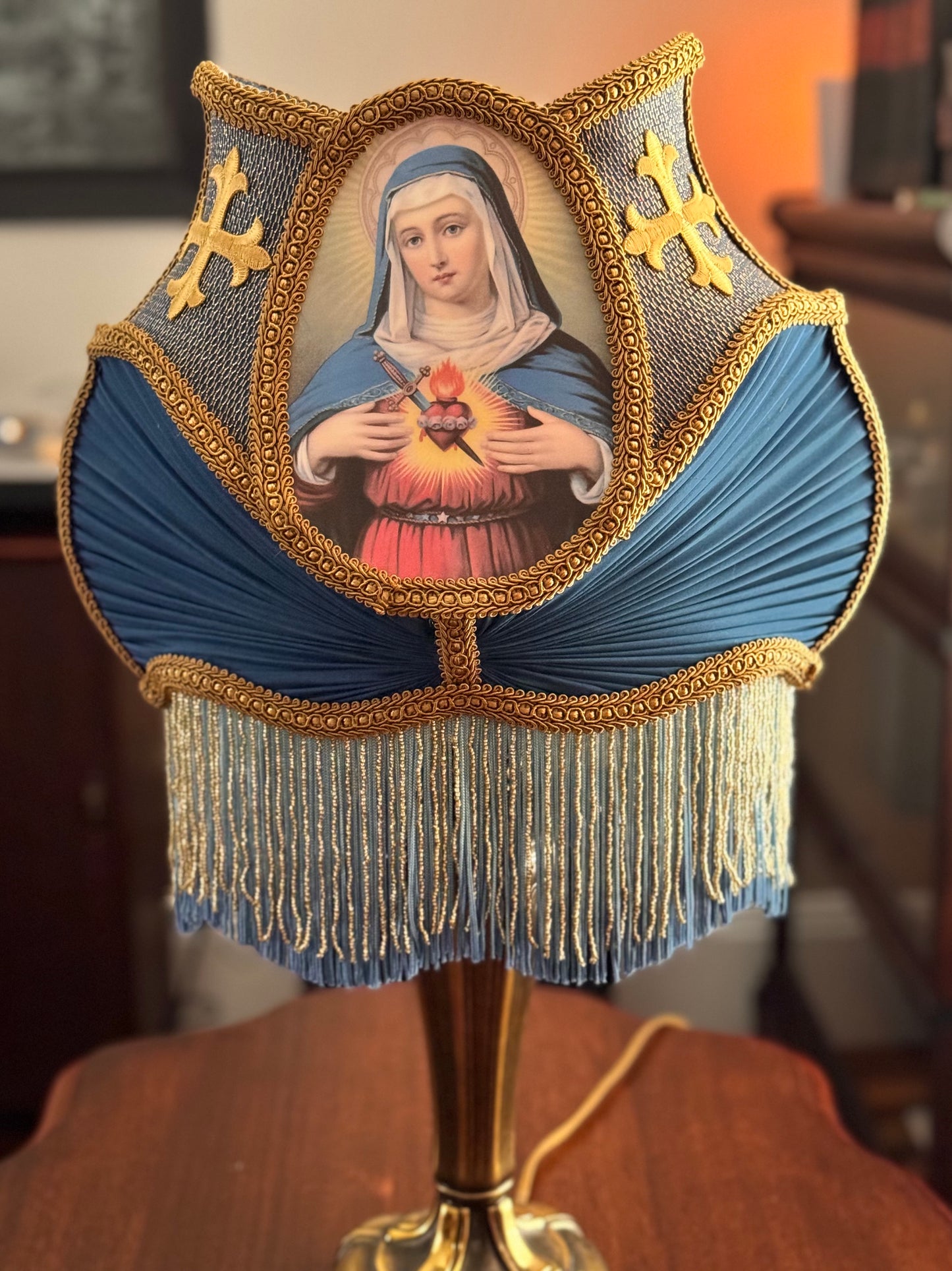 Holy Mother Cameo Lampshade