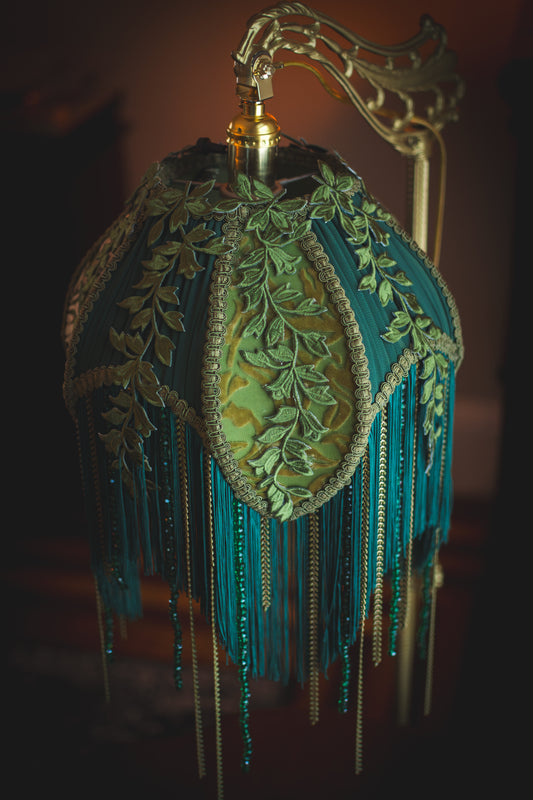 The Hanging Garden One-of-a-kind Victorian Lampshade