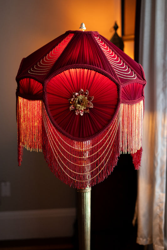 One-of-a-kind Large Victorian Lampshade